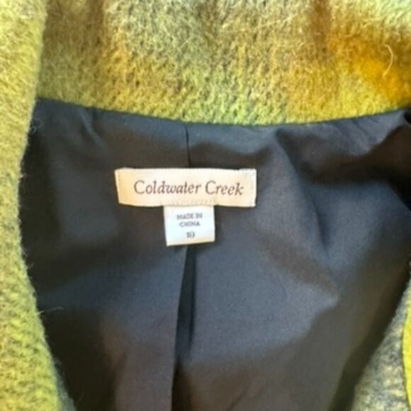 COLDWATER CREEK Women's Fall Winter Jacket Plaid Toggle coat size 18 XL XXL Wool - Picture 3 of 6